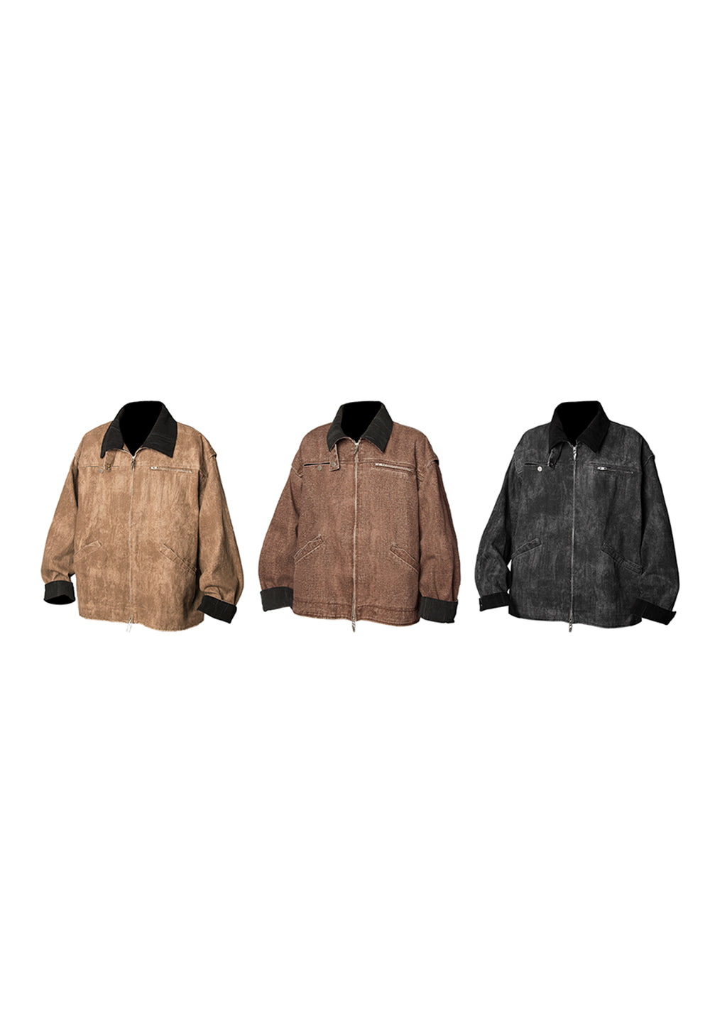 RELABEL丨Distressed Washed Multi-Pocket Jacket - PSYLOS 1, RELABEL丨Distressed Washed Multi-Pocket Jacket, Jacket, RELABEL, PSYLOS 1